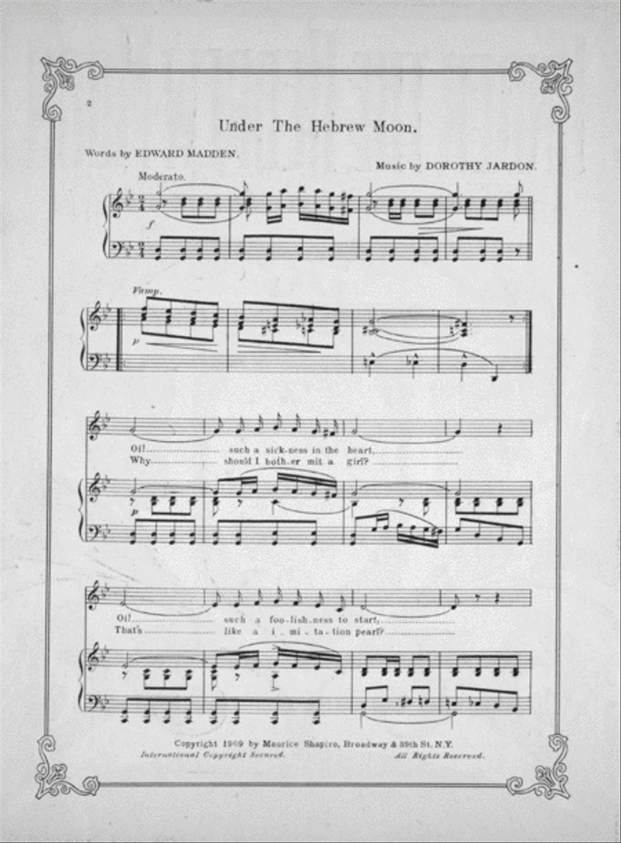 Under the Hebrew Moon Voice scores gallery preview page 2