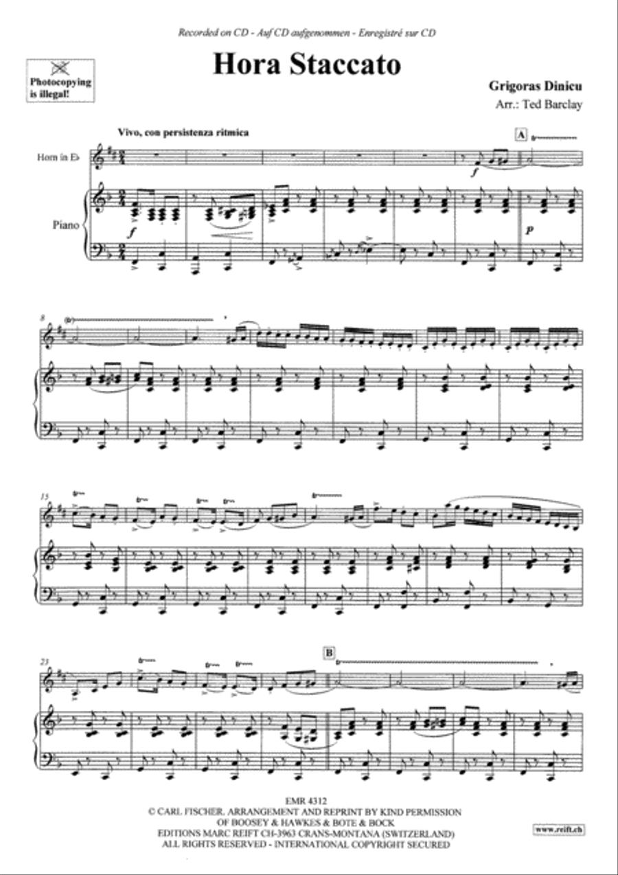 Hora Staccato Horn scores gallery preview page 3