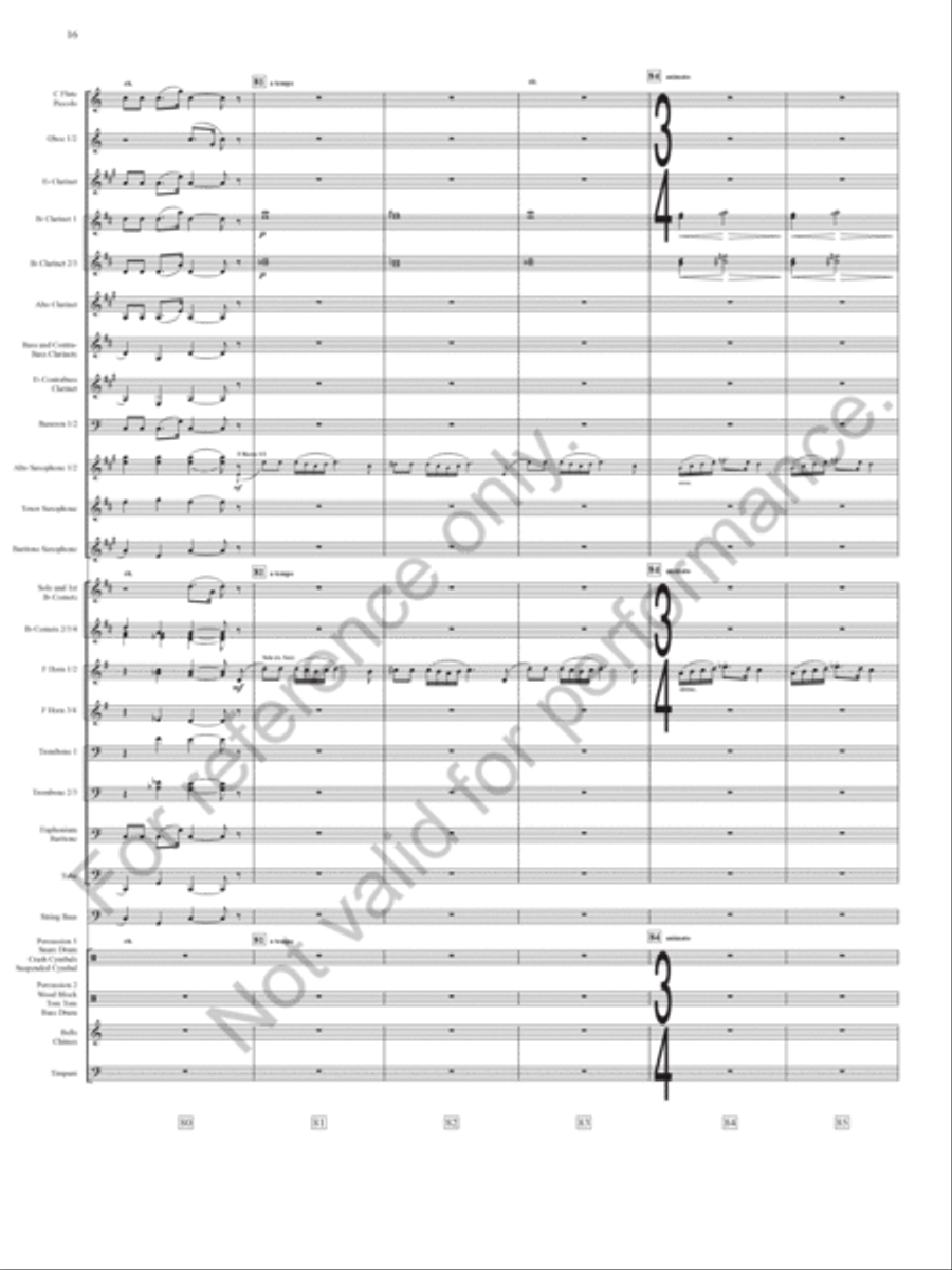 Emperata Overture Concert Band scores gallery preview page 17