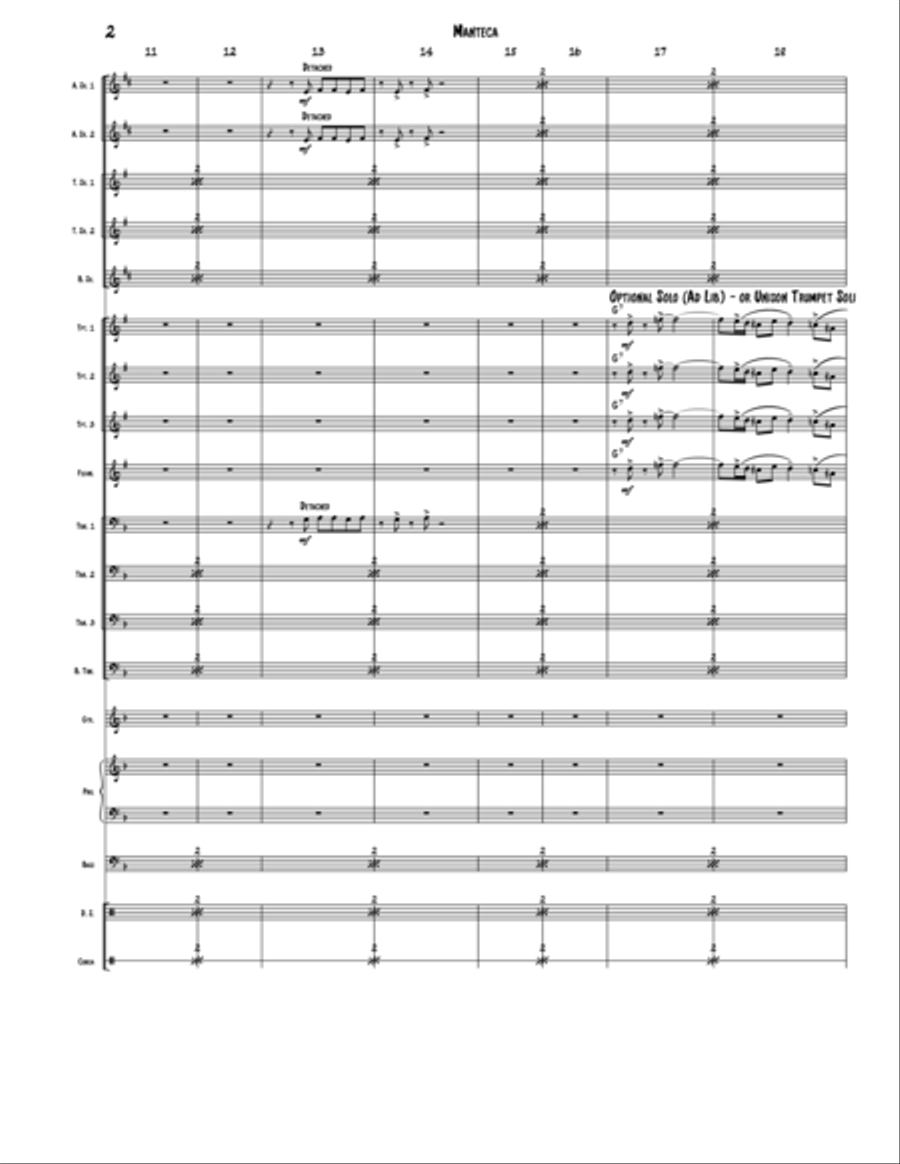 Manteca Jazz Ensemble scores gallery preview page 2