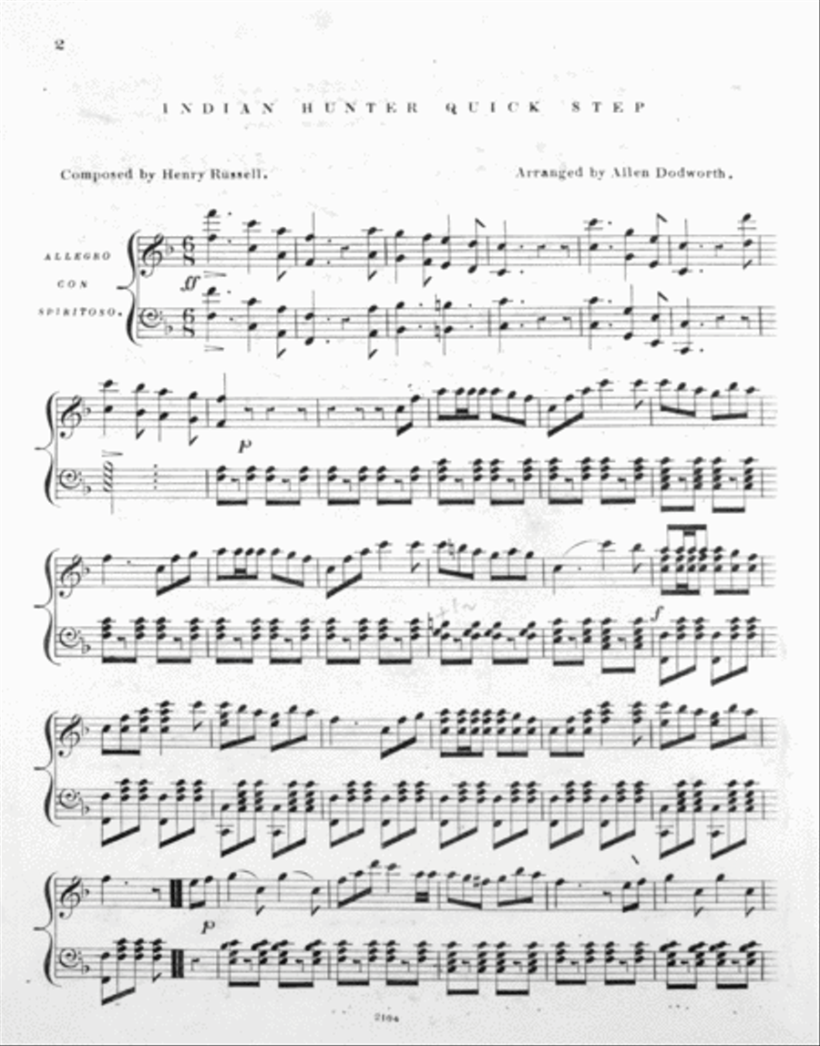Indian Hunter Quick Step Piano Solo scores gallery preview page 2