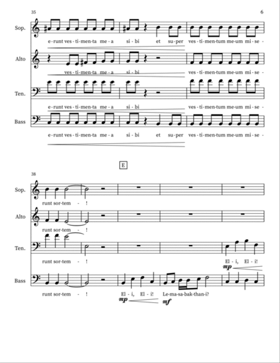 Eli, Eli! 4-Part scores gallery preview page 6
