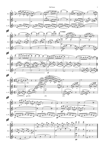 Debussy: Arabesque no. 1 - flute trio image number null