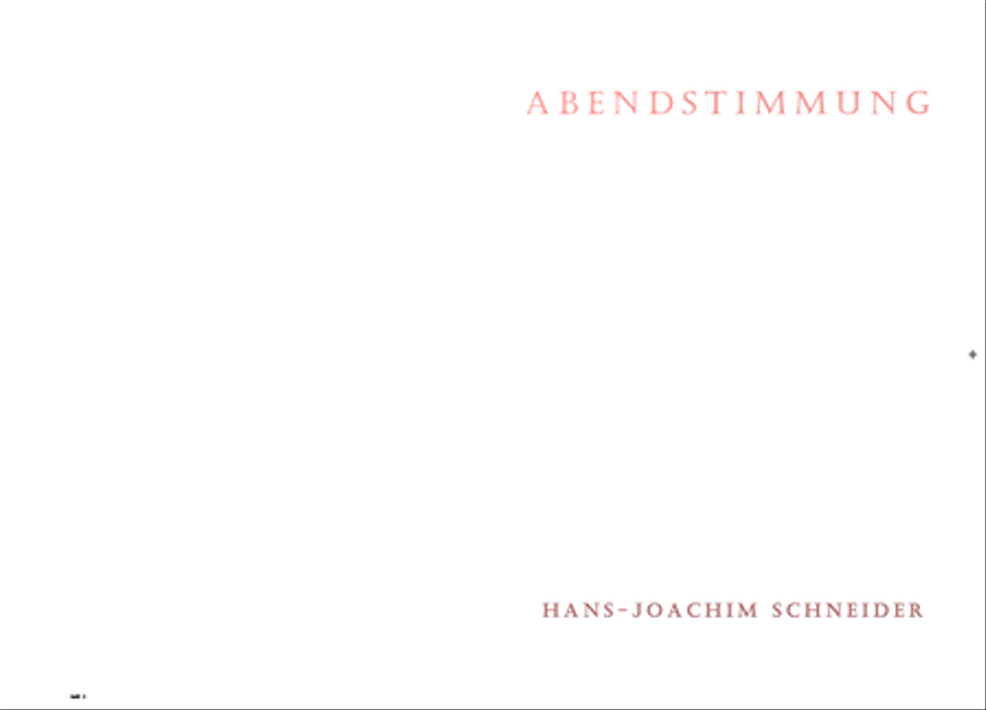 Abendstimmung Piano Solo scores gallery preview page 1