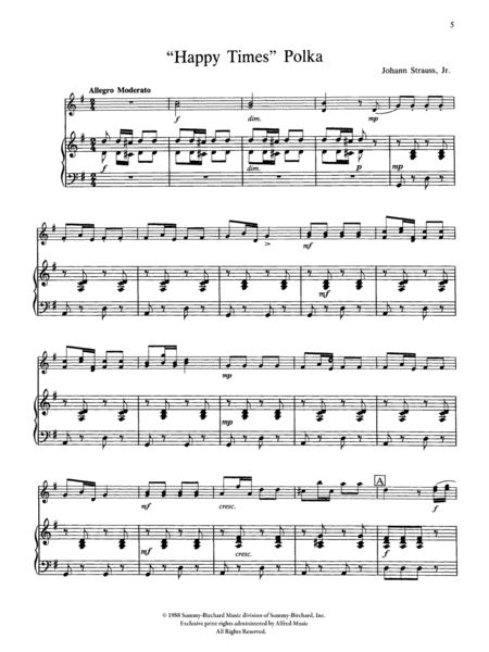 Taka Taka Polka and "Happy Times" Polka: Piano Accompaniment