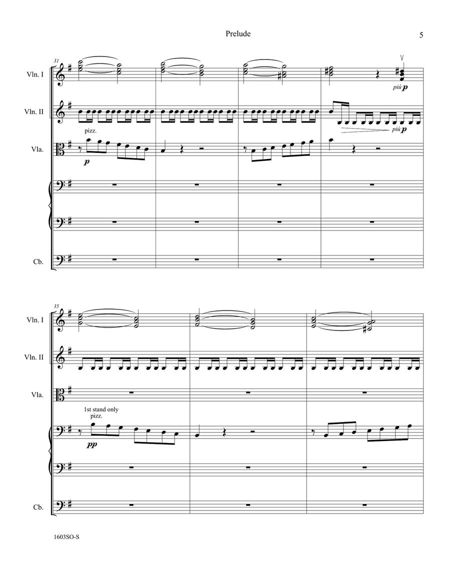 Prelude From Holberg's Time Op. 40 (Holberg Suite) Score and Parts String Orchestra scores gallery preview page 6