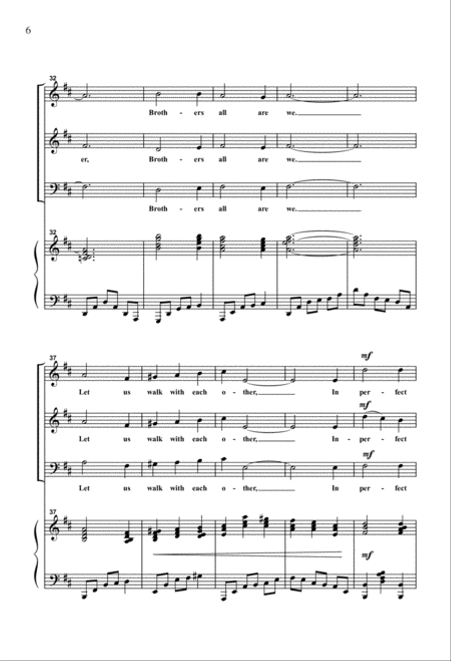 Let There Be Peace On Earth 3-Part scores gallery preview page 4