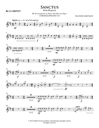 Sanctus (Orchestra) - Bb Clarinet