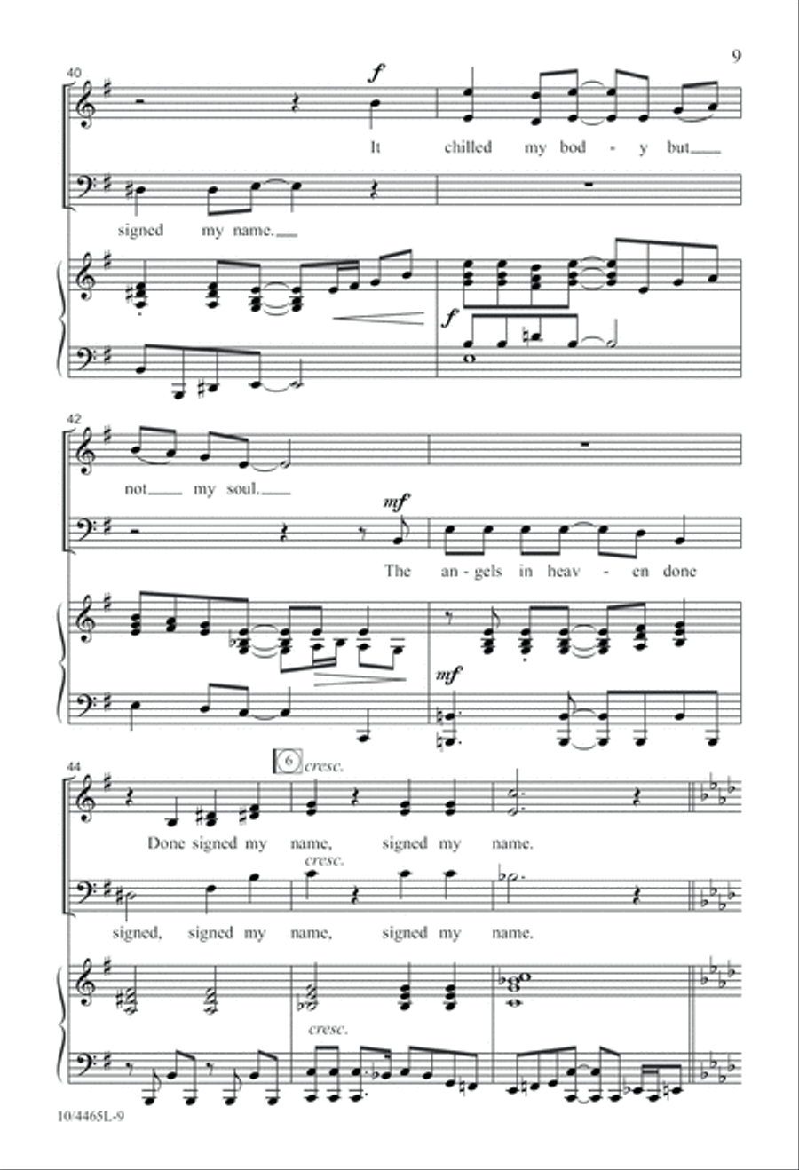 Lord, I Know I Been Changed 3-Part scores gallery preview page 9