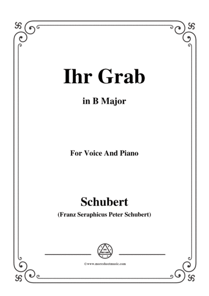 Schubert-Ihr Grab,in B Major,D.736,for Voice and Piano image number null