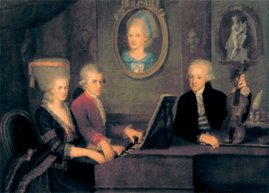 The Mozart Family The Mozart Family Greeting & Postcards scores gallery preview page 1
