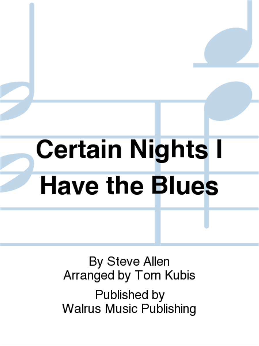 Certain Nights I Have the Blues Big Band scores gallery preview page 1