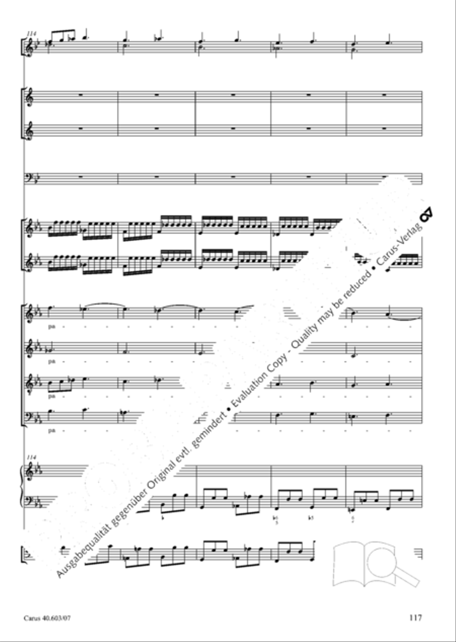 Grosse Orgelsolomesse in Es 4-Part scores gallery preview page 130