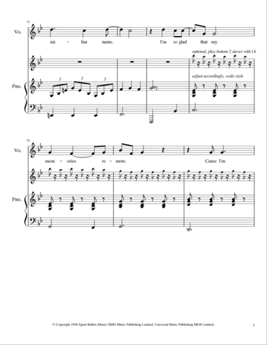 Waltz #2 (xo) Voice scores gallery preview page 5