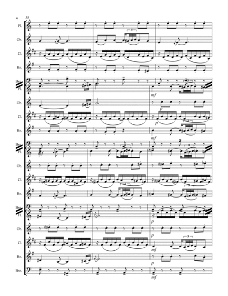 Granados – Danza Española - No.2 “Oriental” (for Woodwind Quintet) image number null