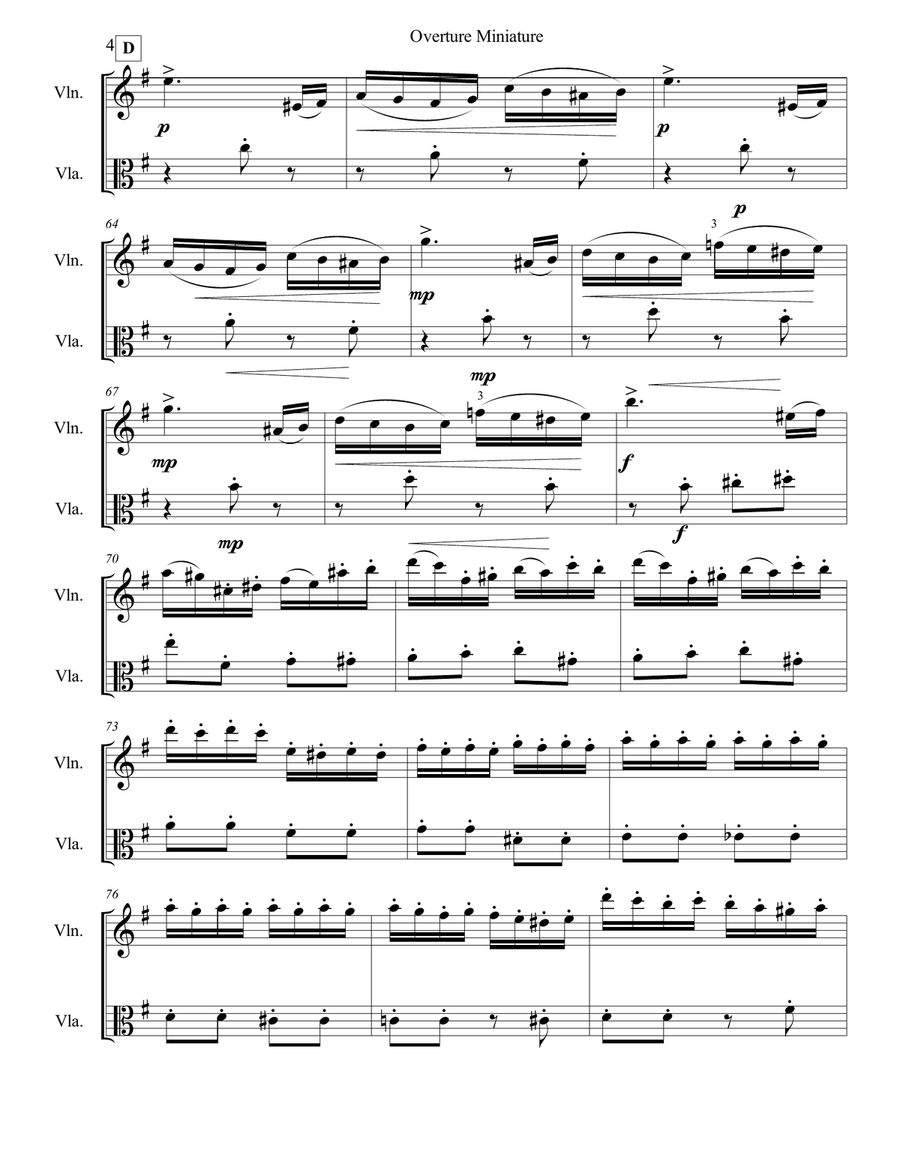 Overture Miniature from 