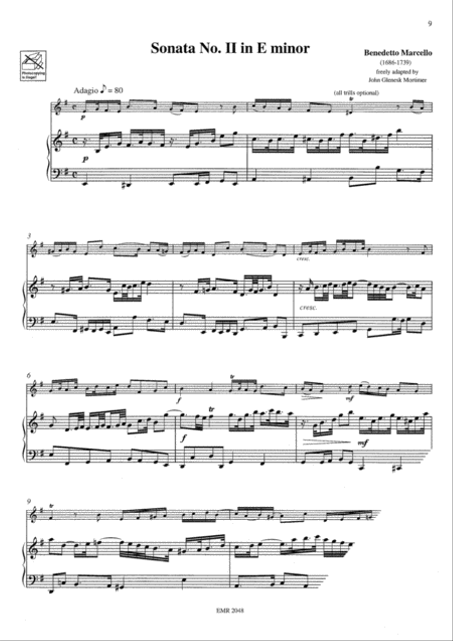 6 Sonatas Tenor Saxophone scores gallery preview page 4