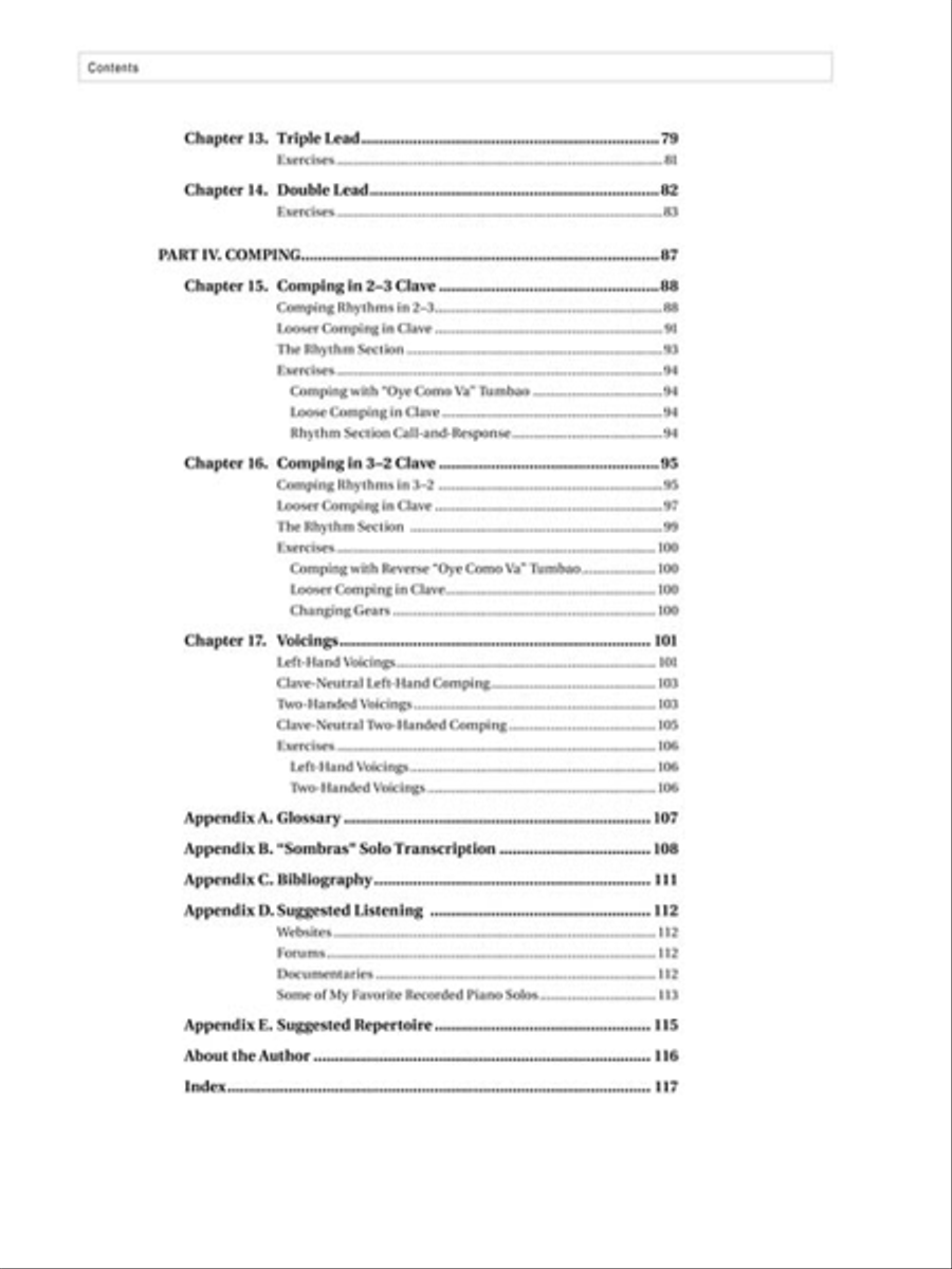 Latin Jazz Piano Improvisation Piano Method scores gallery preview page 5