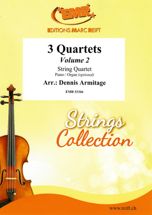 Book cover for 3 Quartets Volume 2