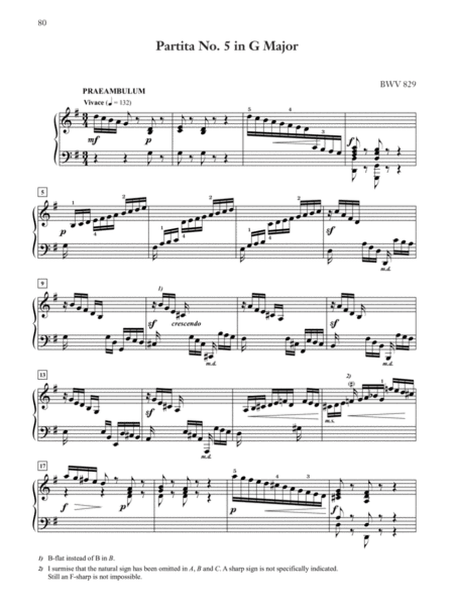 Six Partitas, BWV 825--830