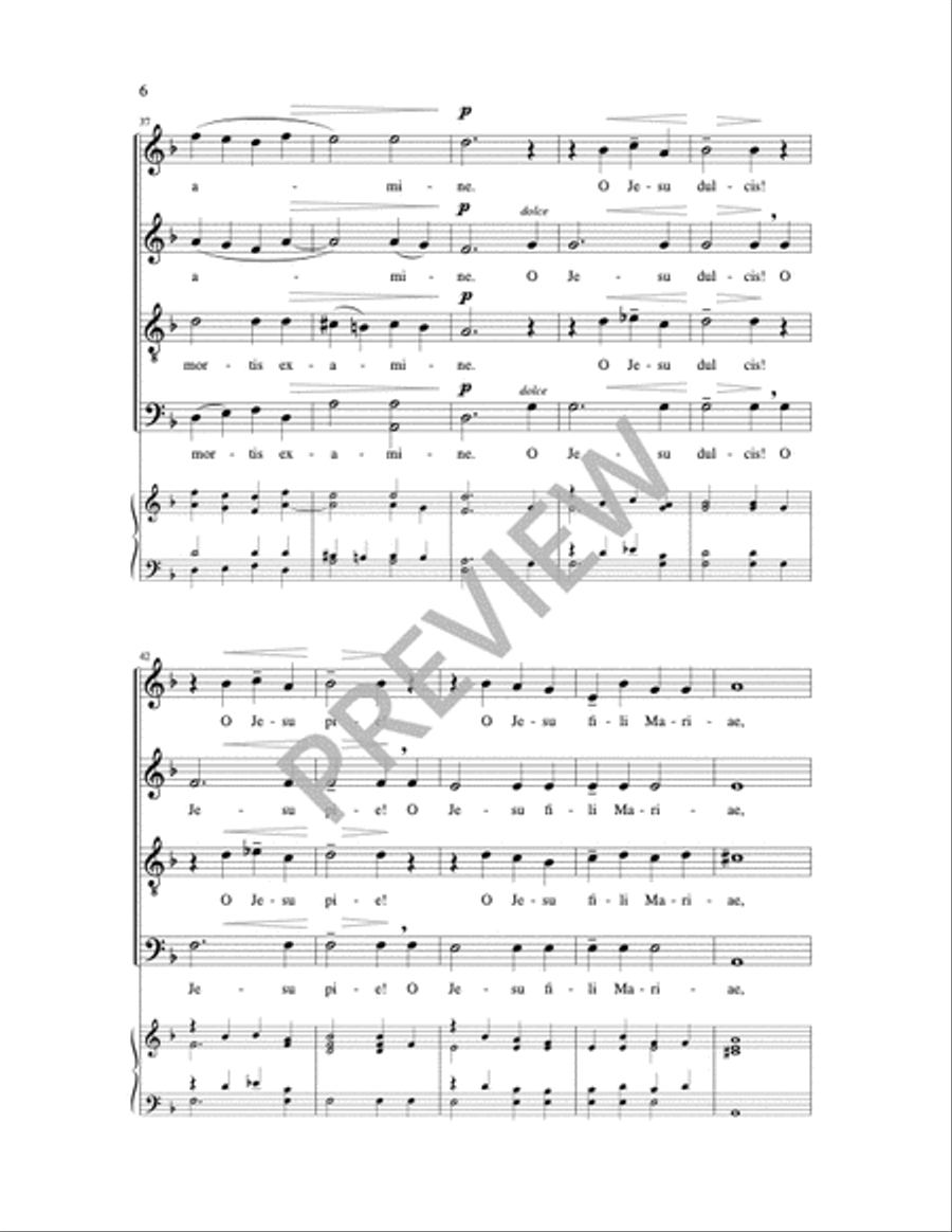 Ave verum corpus 4-Part scores gallery preview page 2
