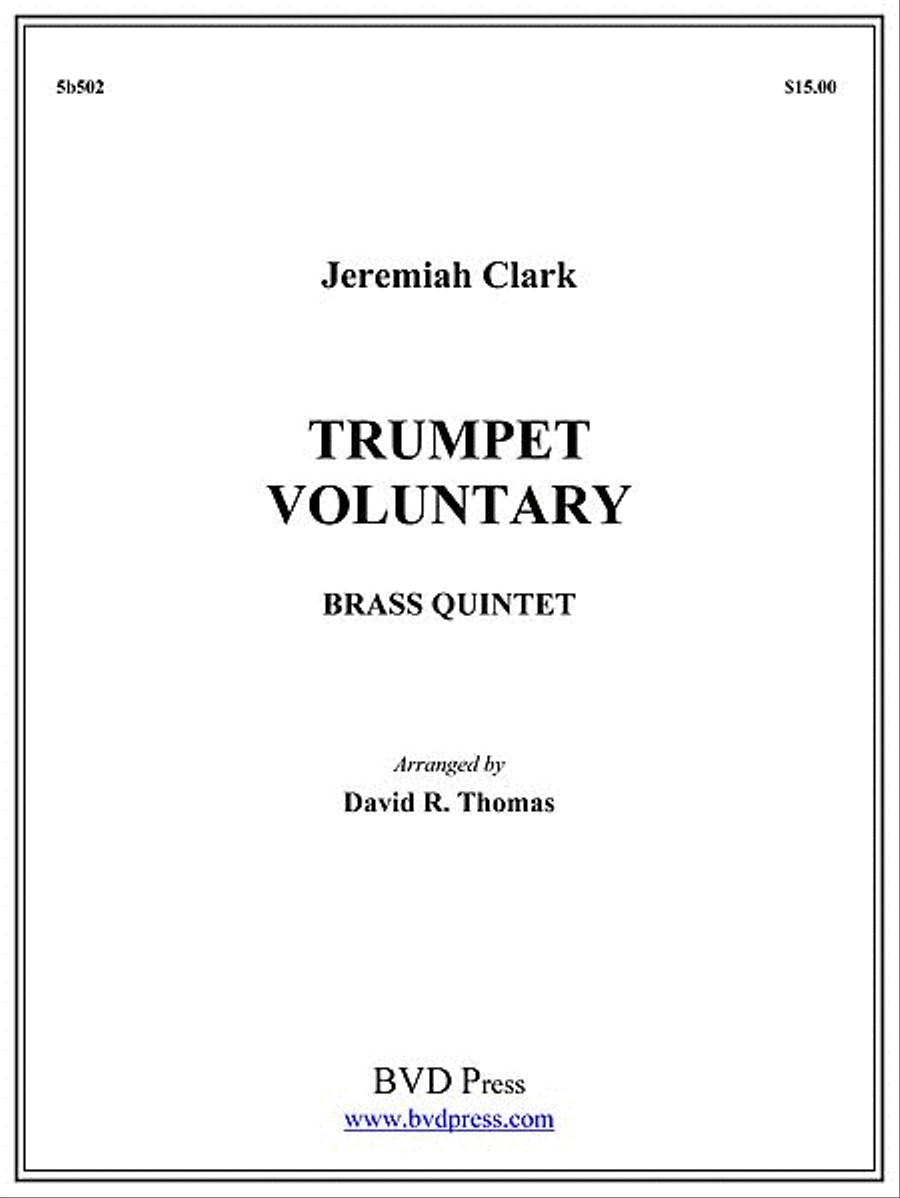Trumpet Voluntary Trumpet Voluntary Brass Quintet scores gallery preview page 1