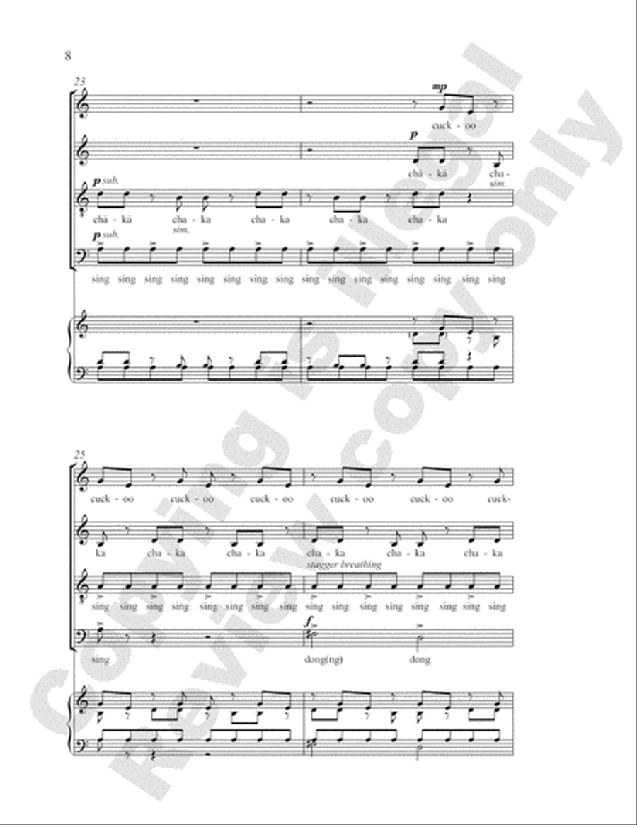 Time Pieces: 4. Clocks 4-Part scores gallery preview page 28