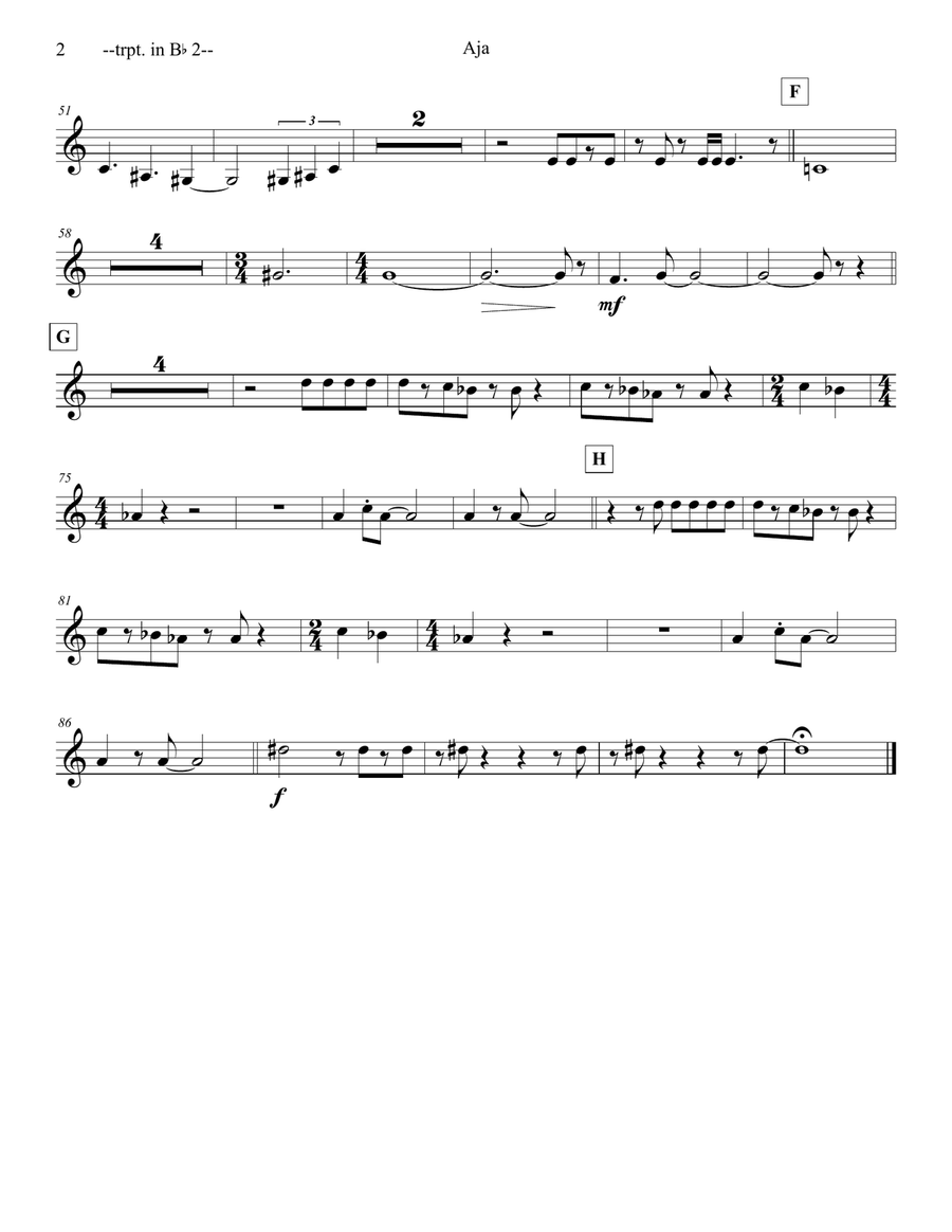 Aja Aja Horn scores gallery preview page 4