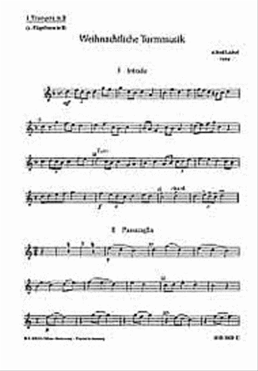 Loechel A Weihnachtliche Turmmusik (ep) Concert Band scores gallery preview page 1