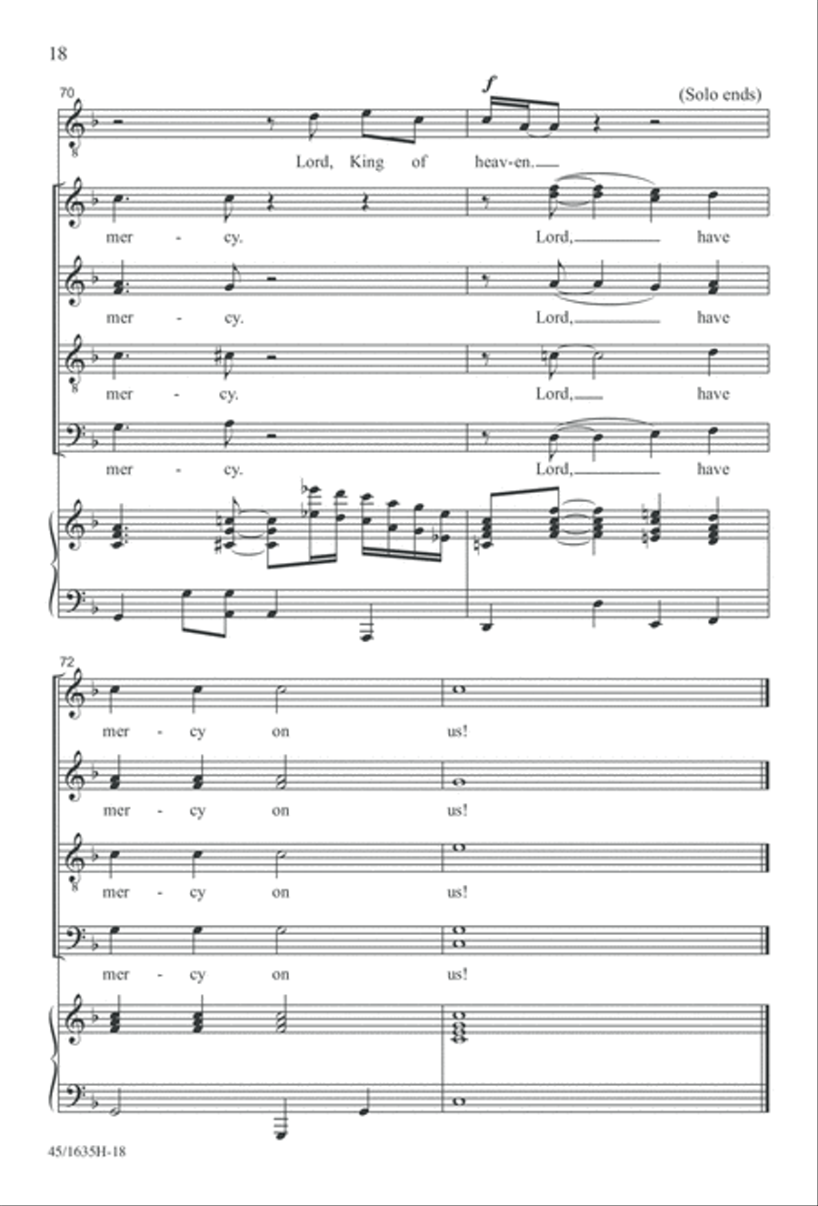 Mass: A Celebration of Love and Joy 4-Part scores gallery preview page 18