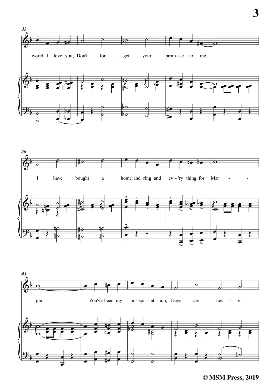 Con Conrad;J. Russel Robinson-Margie,in F Major,for Voice and Piano Piano, Vocal scores gallery preview page 5