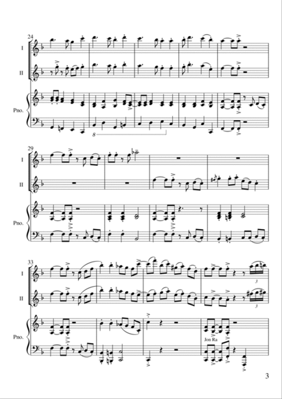 Ding Dong Jazzily on High Flute Duet scores gallery preview page 3