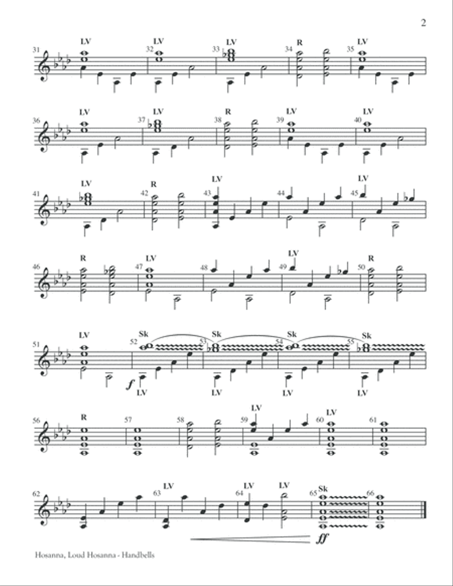 Hosanna, Loud Hosanna Hosanna, Loud Hosanna 4-Part scores gallery preview page 22