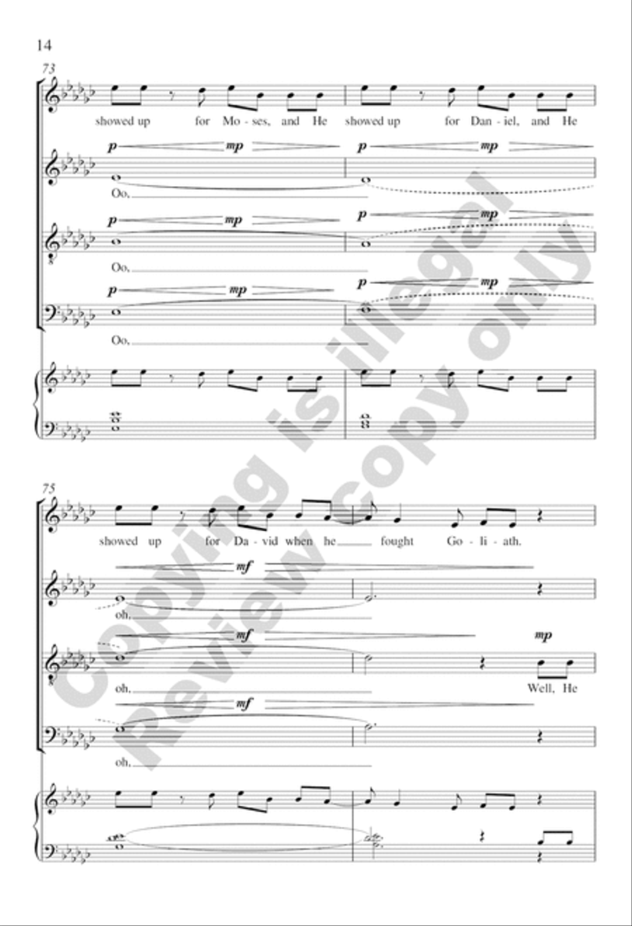 My King Is Comin' Soon 4-Part scores gallery preview page 13