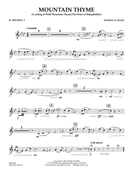 Mountain Thyme - Bb Trumpet 2