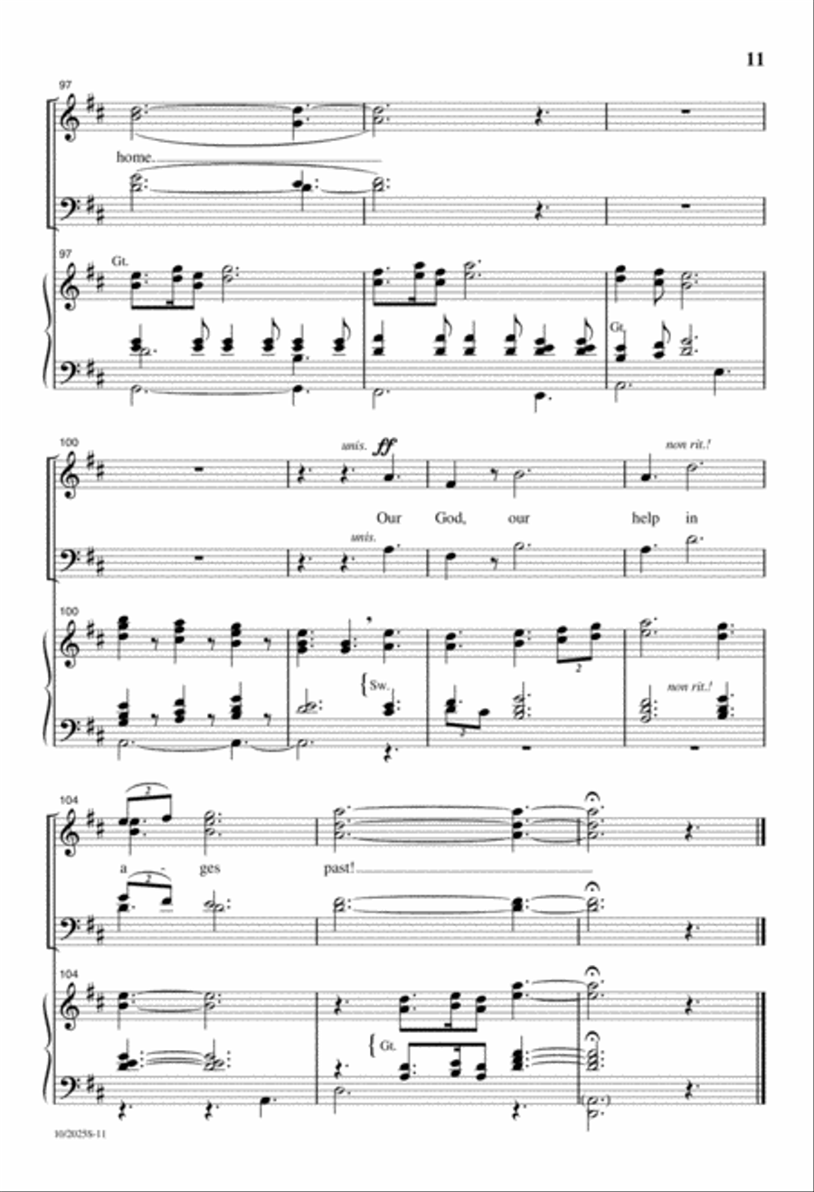 Our God, Our Help in Ages Past 4-Part scores gallery preview page 11