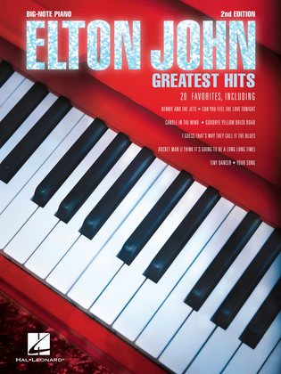 Book cover for Elton John – Greatest Hits, 2nd Edition