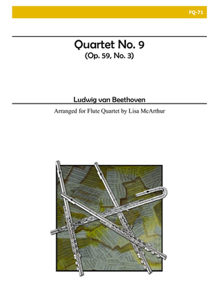 Book cover for String Quartet No. 9 for Flute Quartet