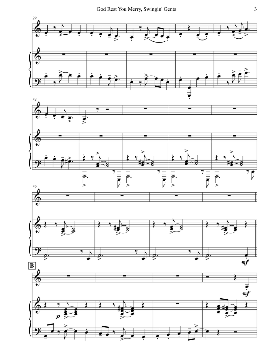 God Rest You Merry, Gentlemen Piano scores gallery preview page 5