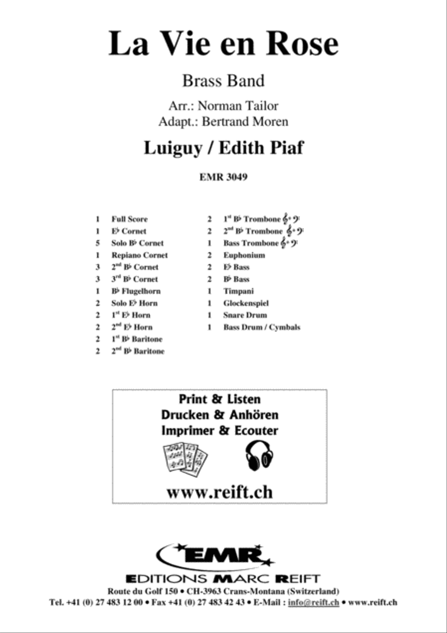 La Vie En Rose Brass Band scores gallery preview page 2
