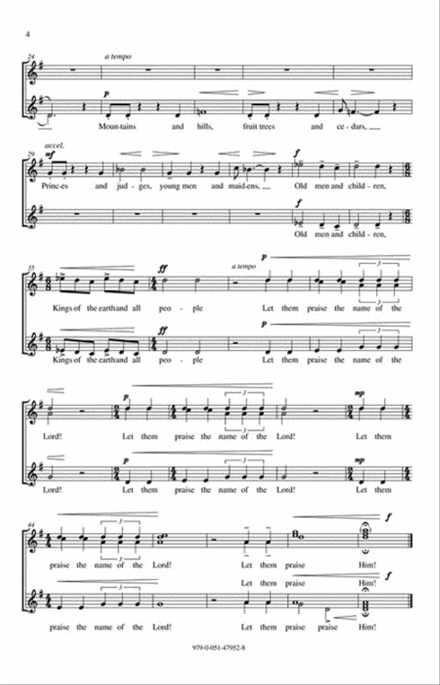 Psalms for the Soul SSAA scores gallery preview page 3