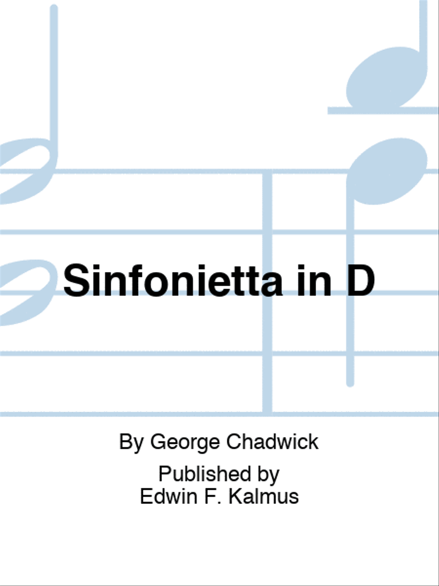 Sinfonietta in D Set of Parts scores gallery preview page 1