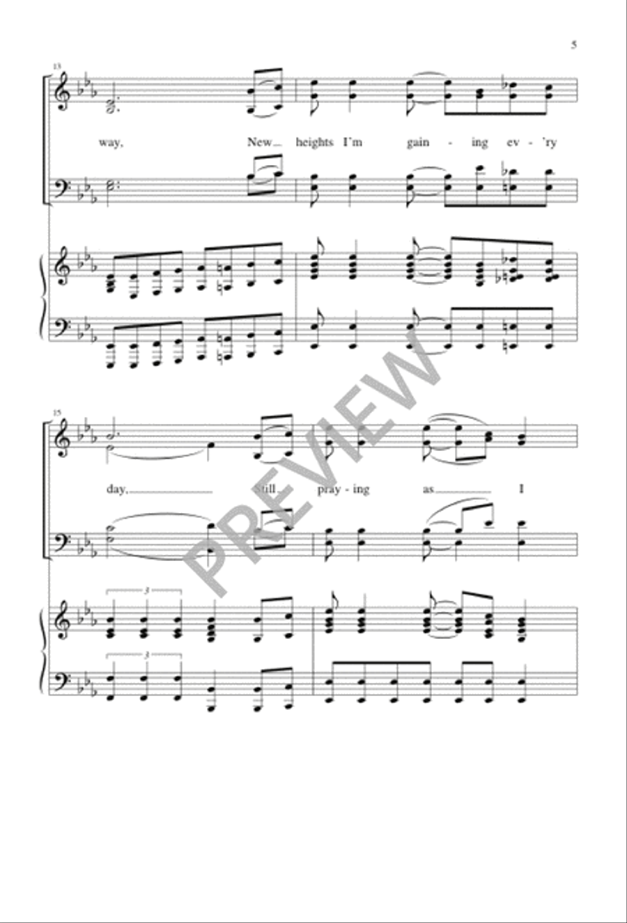I Want to See My Jesus Someday 4-Part scores gallery preview page 6