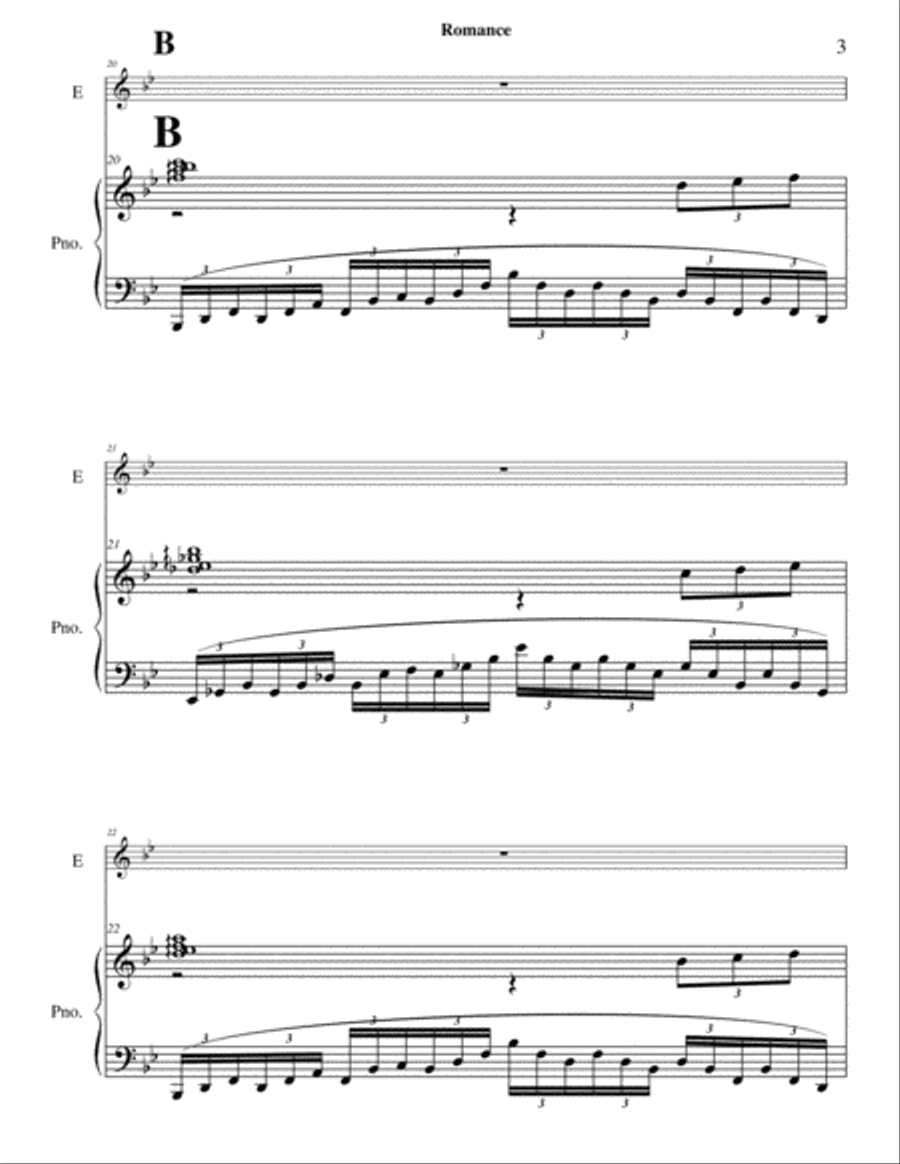 Two Romances Flute Solo scores gallery preview page 3