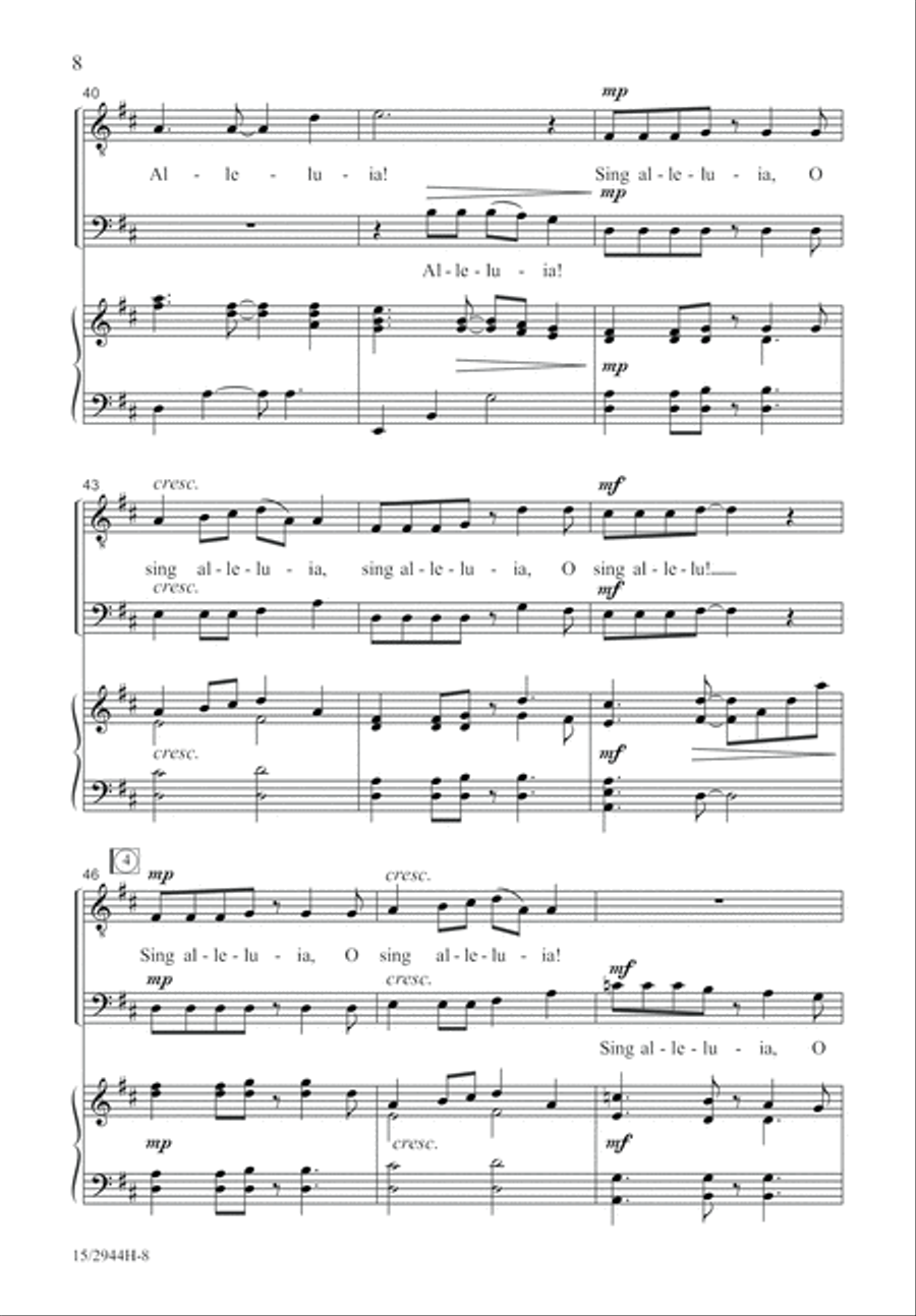 A Festive Alleluia TB scores gallery preview page 8