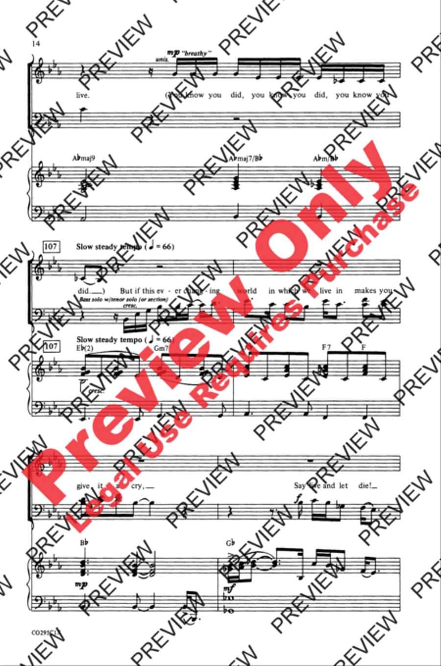 The Best of Bond (A Medley) 4-Part scores gallery preview page 13