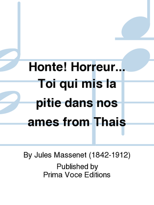 Book cover for Honte! Horreur... Toi qui mis la pitie dans nos ames from Thais