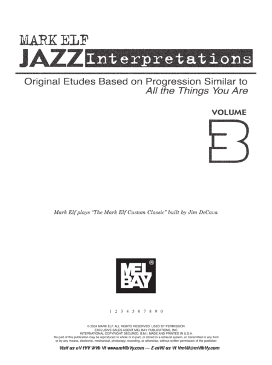 Mark Elf Jazz Interpretations Volume 3 Electric Guitar scores gallery preview page 2