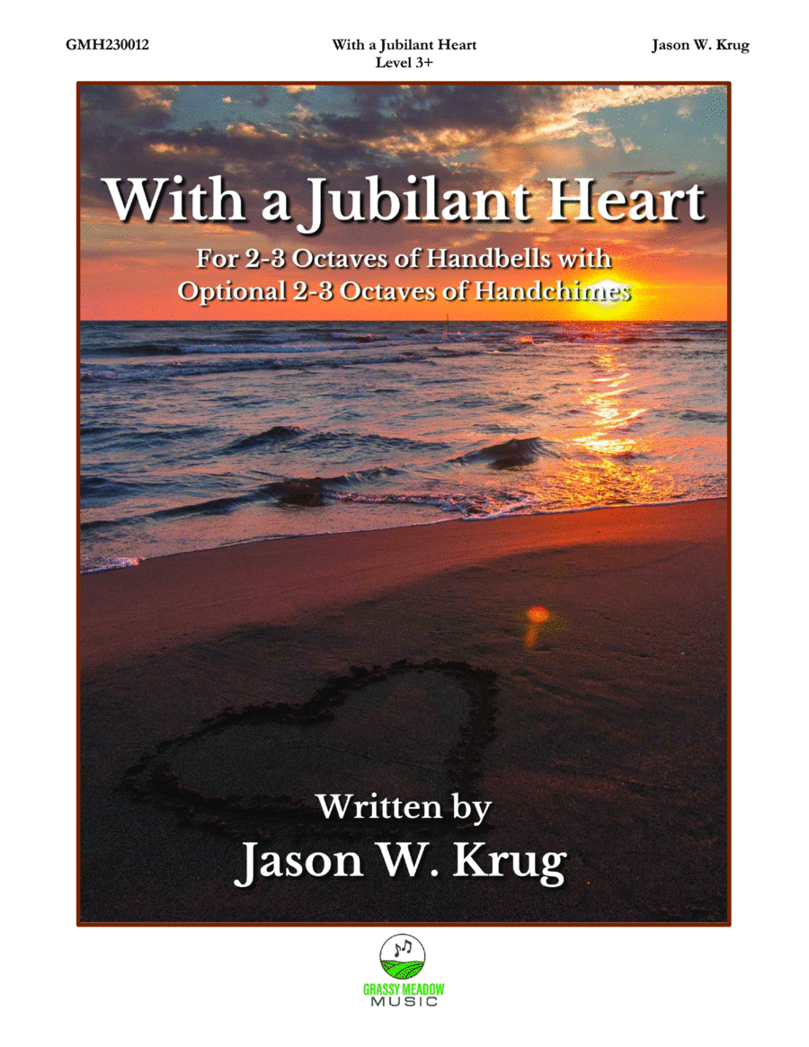 With a Jubilant Heart (for 2-3 octave handbell ensemble) (site license) image number null