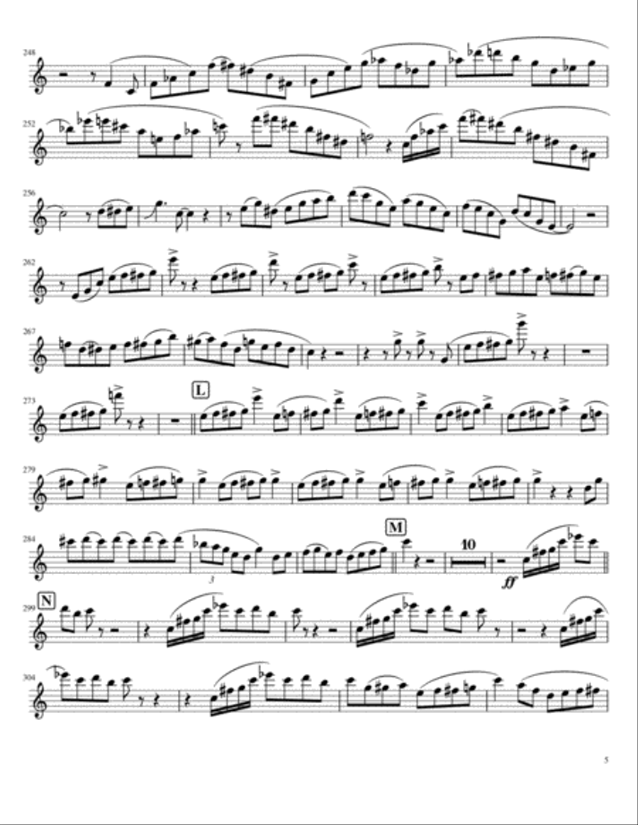 Concerto For Clarinet Large Ensemble scores gallery preview page 5